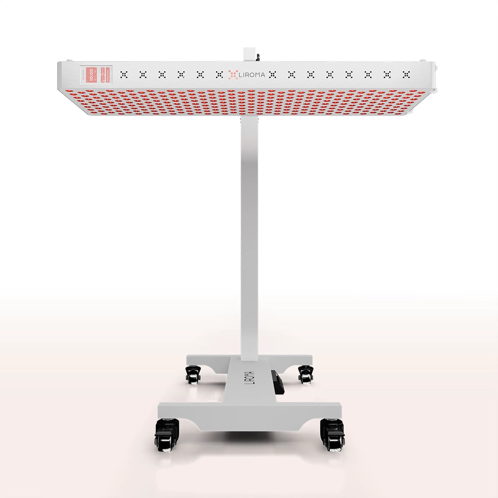 Liroma PrimeForce Elite horizontale rood licht therapie lamp op elektrische standaard