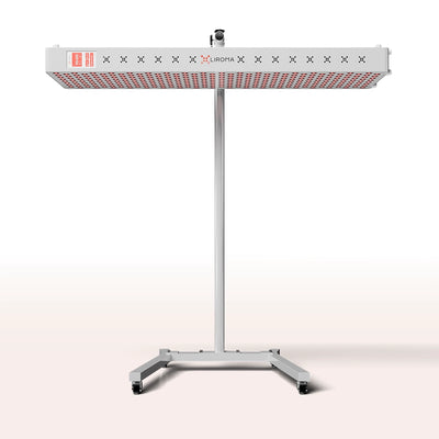 Liroma PrimeForce Elite rood licht lamp op handmatige vloerstandaard