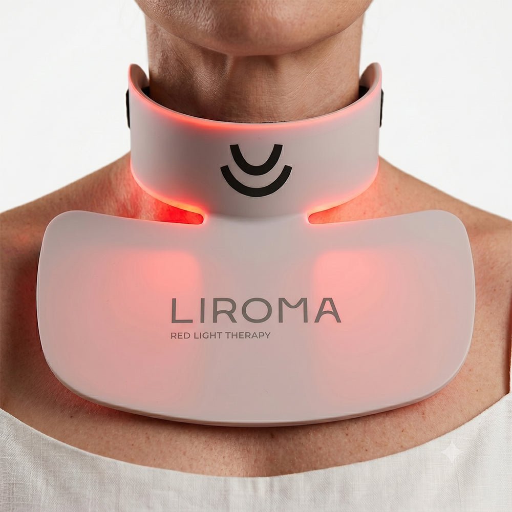 GLOW® LED Gezichtsmasker - Lichttherapie met Nabij-Infrarood & Roodlicht - Liroma