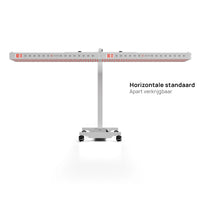 Liroma Multi Gen5 Rotlichtlampe waagerecht auf dem fahrbaren Bodenständer, separat erhältlich