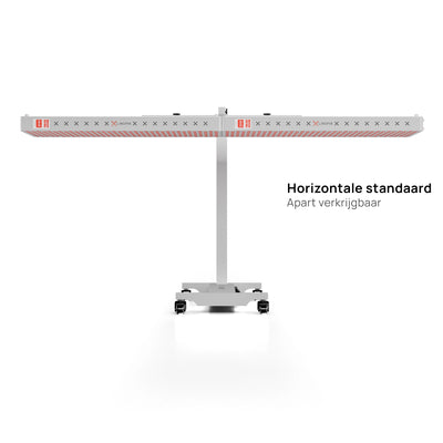 Liroma Multi Gen5 Rotlichtlampe waagerecht auf dem fahrbaren Bodenständer, separat erhältlich