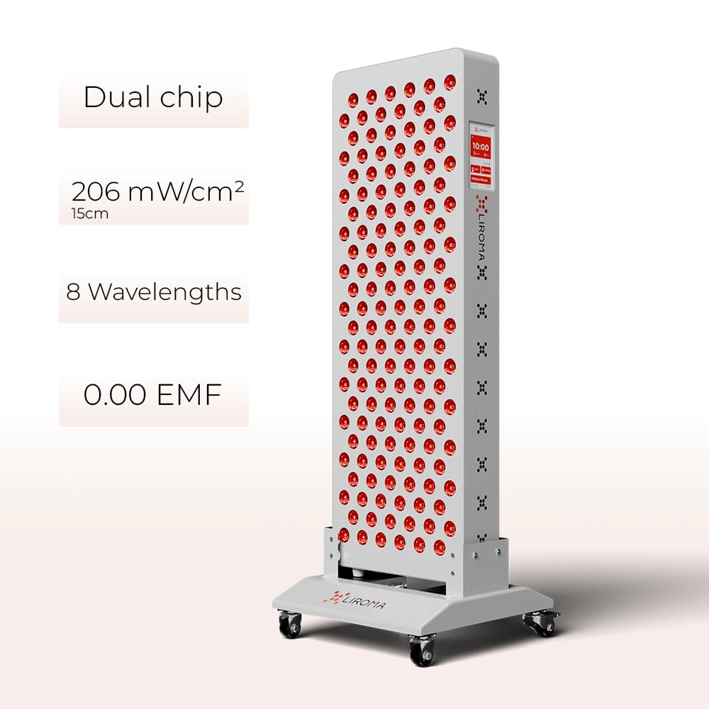 PrimeFORCE Advanced Gen5 (Rotlichttherapie) – Ideal für zu Hause – Lebensdauer bis zu 100.000 Stunden – 64x23x7cm